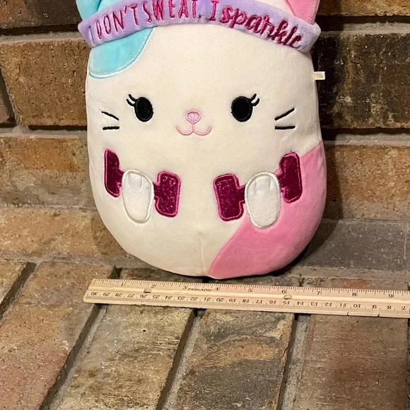 Squishmallows Wellness Squad Caryl The Cat I Don't Sweat, I Sparkle - Picture 10 of 10